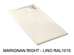 Receveur de douche, sur mesure : Largeur 100 à 300 cm x l. 70 à 150 cm. Bac à douche en résine Akrytan® anti glissant, finition misse, 10 couleurs, Livraison offerte et rapide